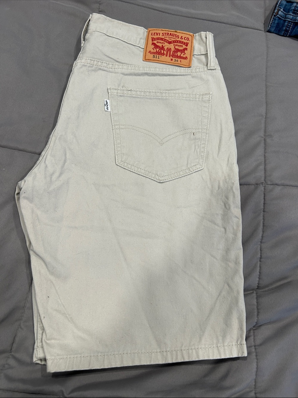 Levi's Beige Cotton Men’s Denim Shorts